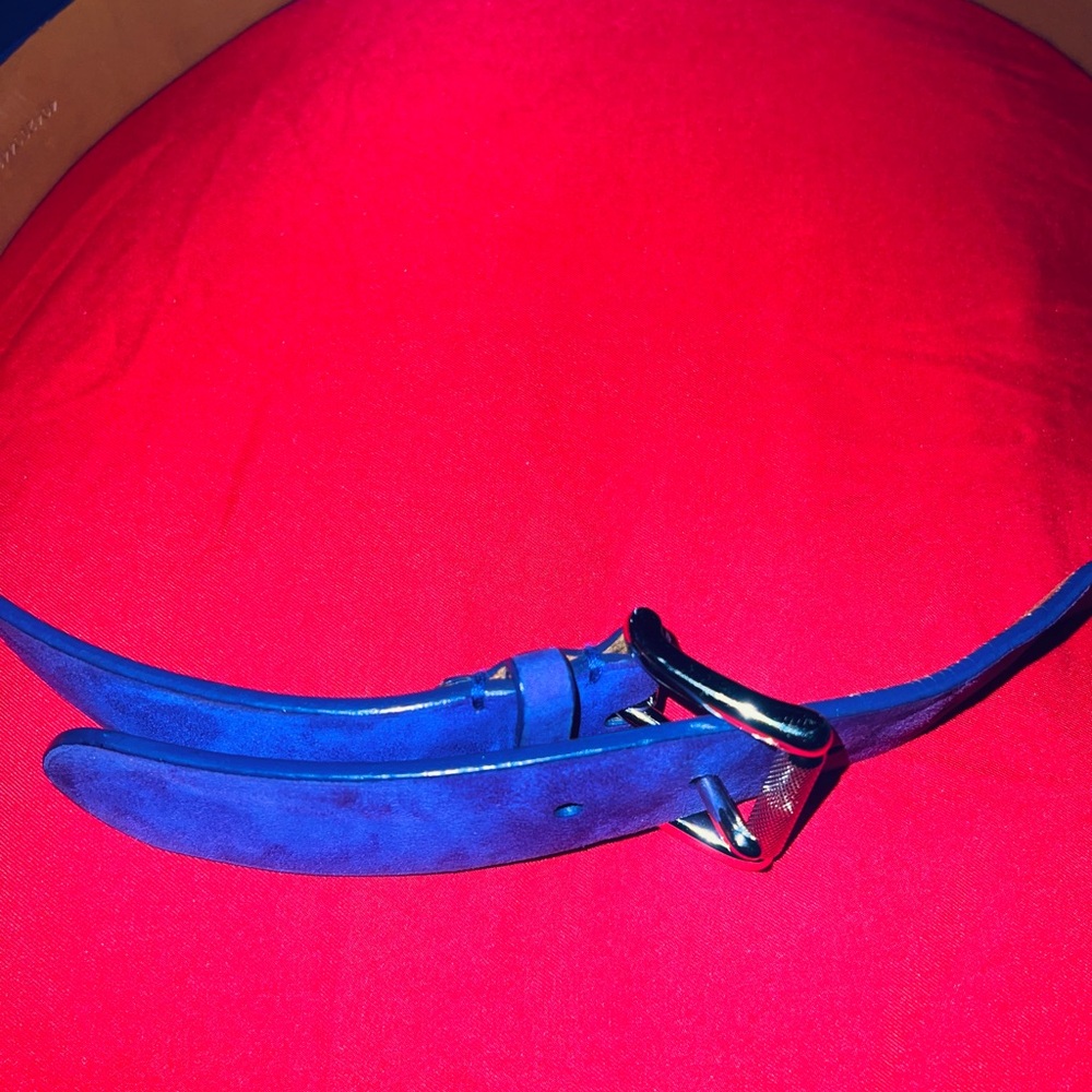 Men’s Ralph Lauren Purple Label Purple Suede Belt